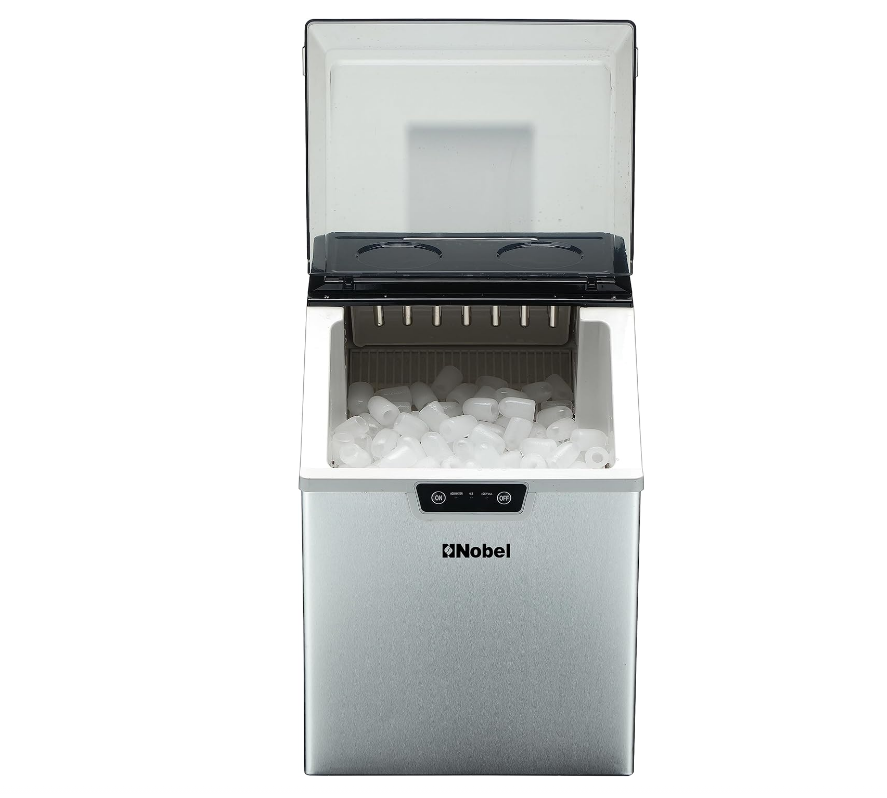 Stainless Steel Ice Cube Maker, 15-18 Kgs 24 H - Silver - COOLBABY
