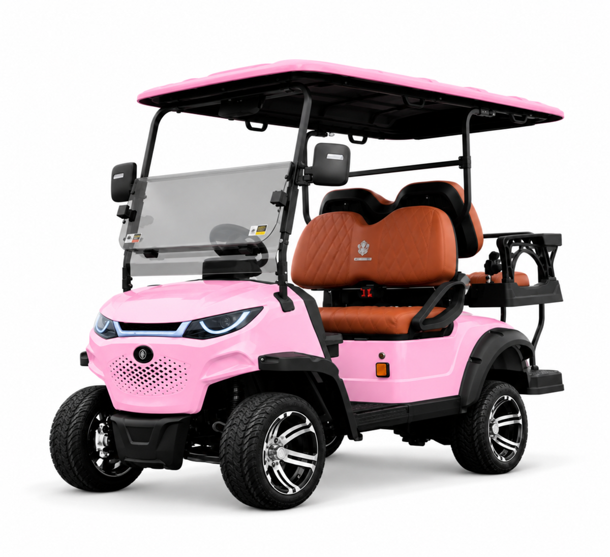 MXV2+2 Electric Golf Cart 48V/350A , range 80 Km (Pink)