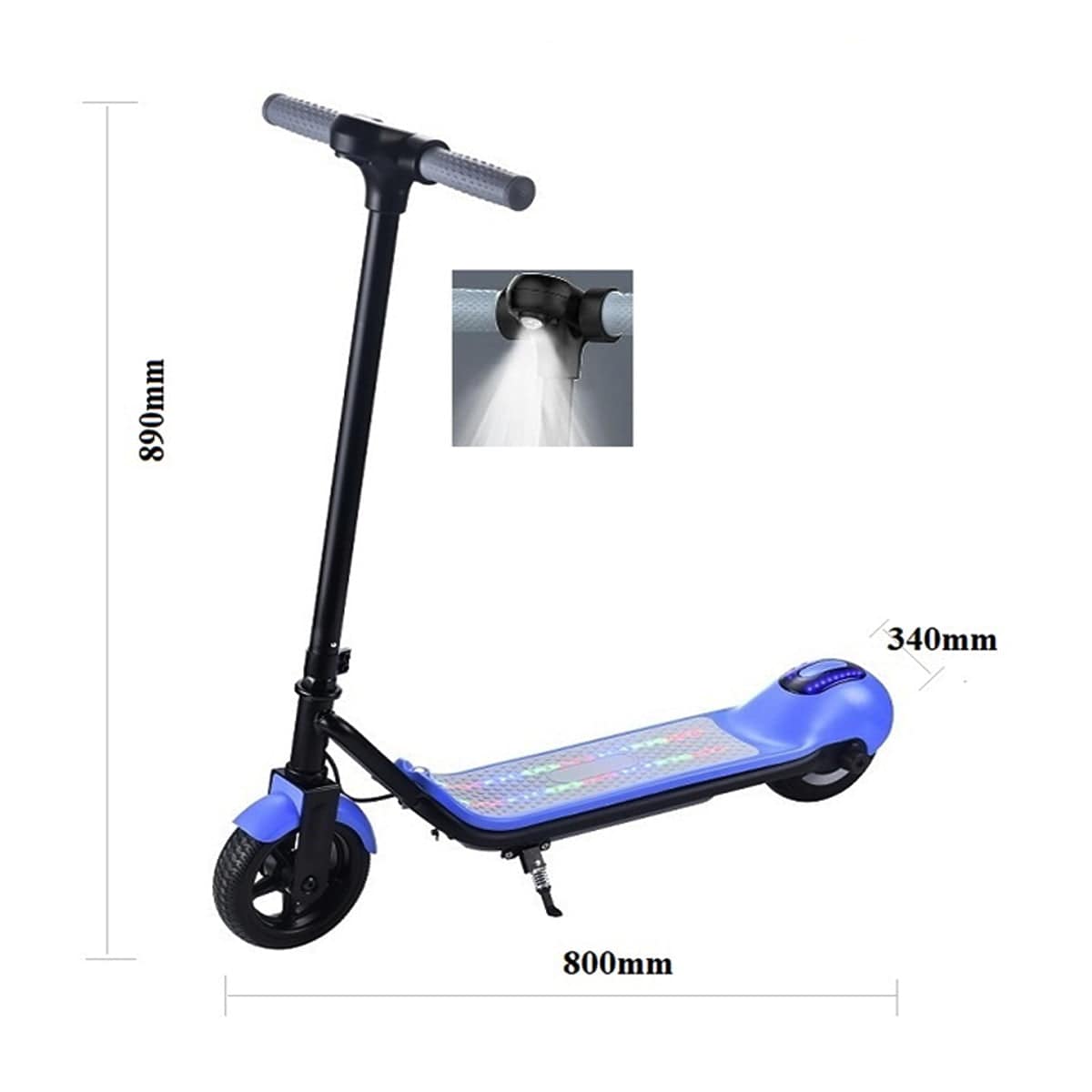 COOLBABY JY-6.5T Electric Scooter for Kid, Max 5 Miles Range and 8.7 Mph Speed, 6.5" Solid Rubber Wheels, Lightweight Electric Kick Scooter - COOL BABY