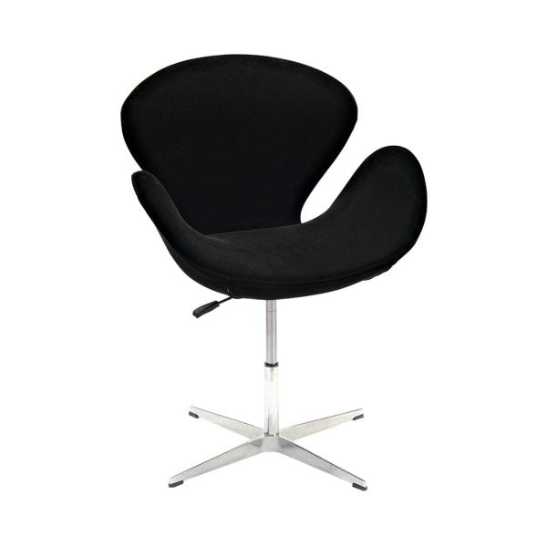 COOLBABY Ergonomic Swan Chair L-010B – Height Adjustable Velvet Dining Chair - COOLBABY