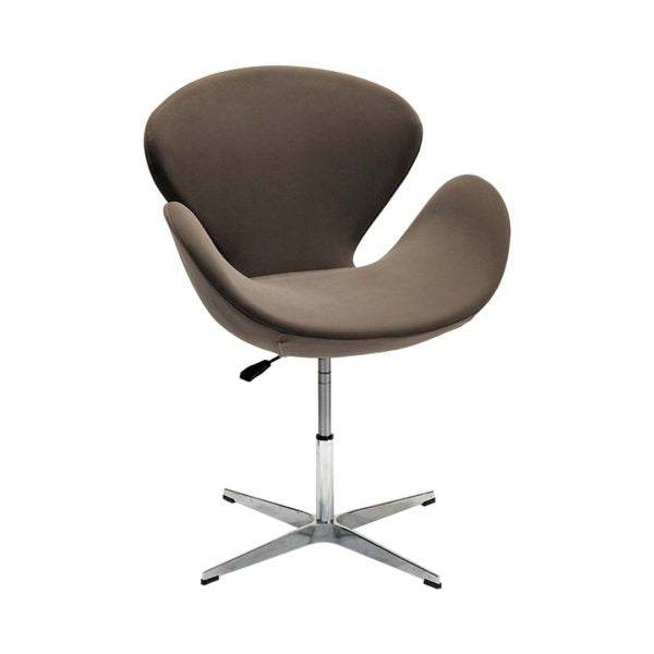 COOLBABY Ergonomic Swan Chair L-010B – Height Adjustable Velvet Dining Chair - COOLBABY