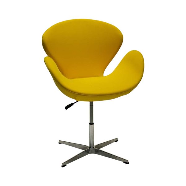 COOLBABY Ergonomic Swan Chair L-010B – Height Adjustable Velvet Dining Chair - COOLBABY