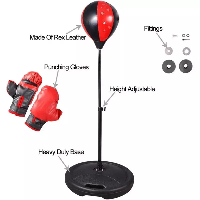 Speed Punching Bag with Boxing Reflex Ball - Enhance Reflexes and Speed Training | MF-0726 - COOLBABY