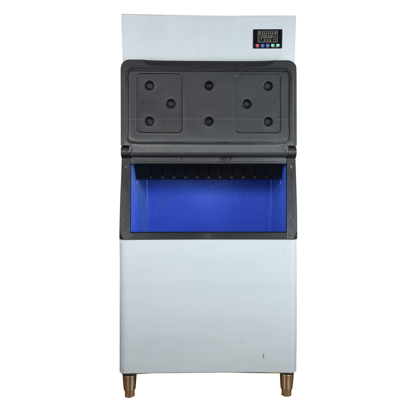 Ice Cube Makers, Commercial Ice Maker Machine,Under Counter Ice Maker with Large Storage Bin,Fully-Automatic Freestanding Commercial Clear Cube Ice Make for Bussiness, Home,360KG - COOLBABY