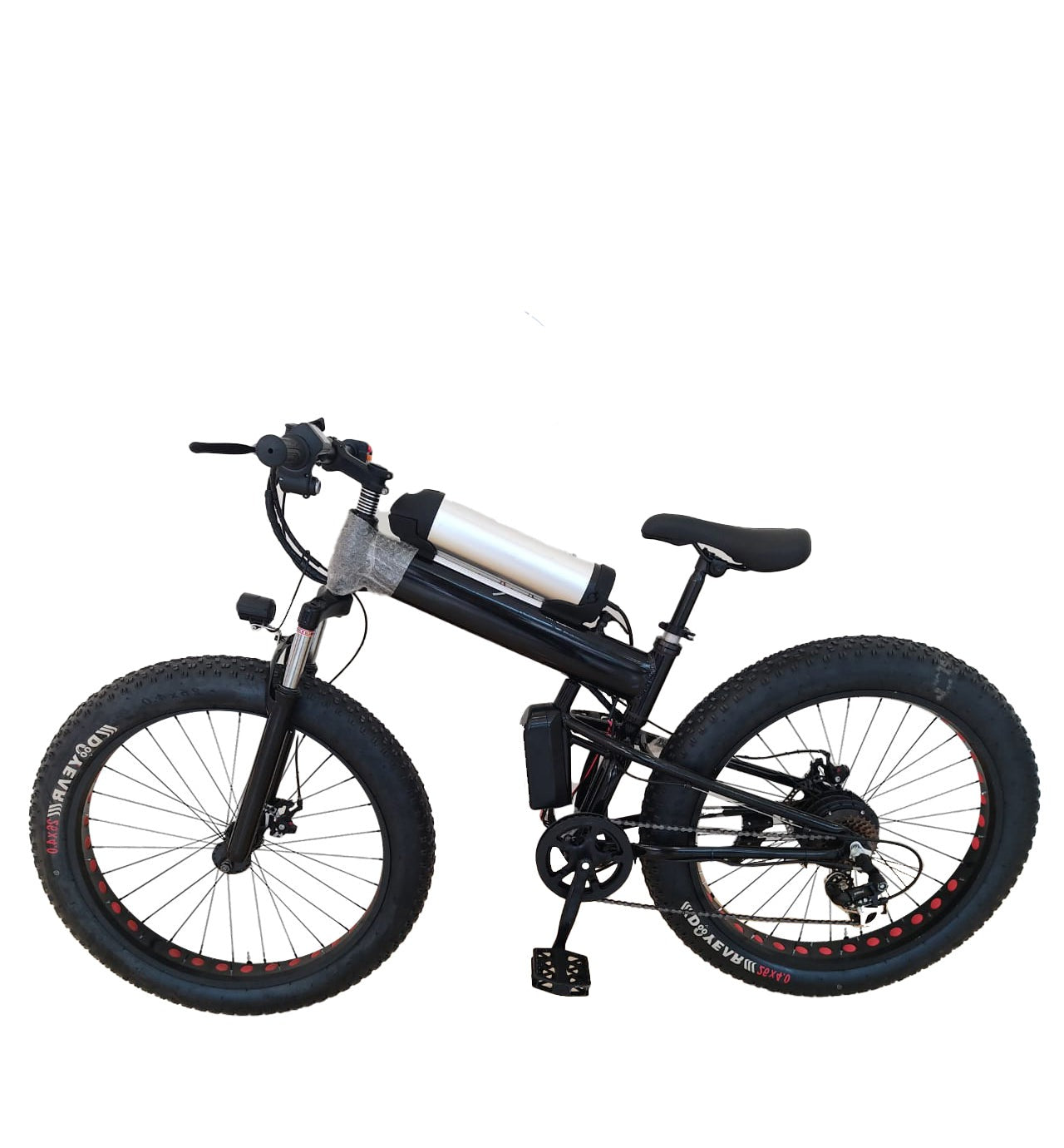 MEGAWHEELS 48V Fat Tire Electric Bike - 26 Inch, 350W Motor, 21-Speed, Foldable Mountain eBike - COOLBABY