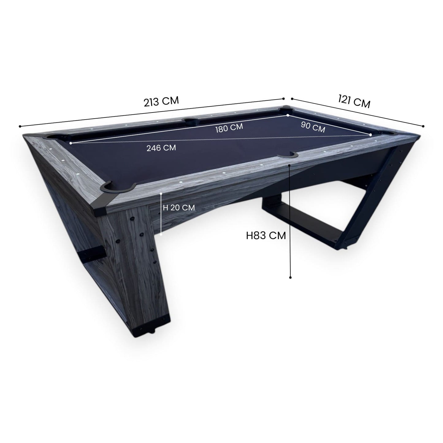 Luxury 8FT Modern Design Pool Table for Game Room Office Family for Snooker Billiard Games