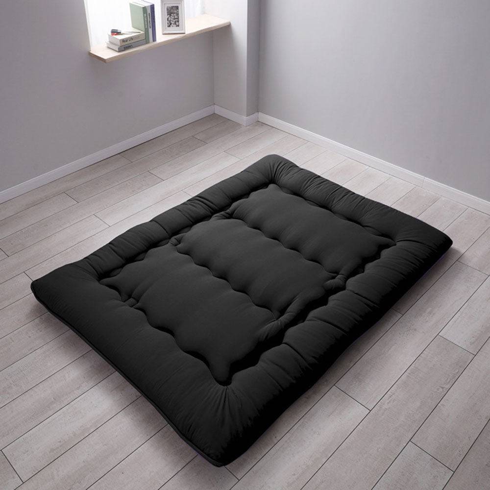 COOLBABY Japanese Floor Mattress Futon Mattress, Thicken Tatami Mat Sleeping Pad Foldable Roll Up Mattress 135 * 200CM - COOL BABY