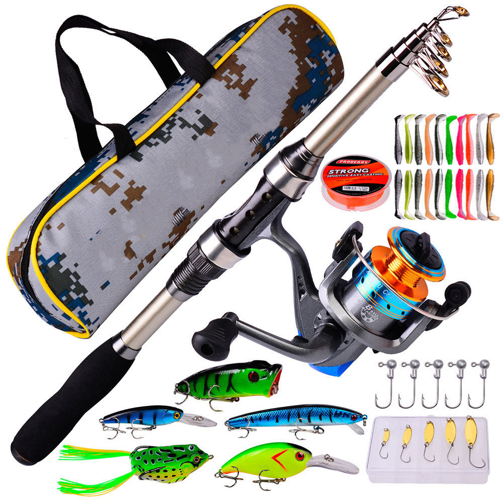 COOLBABY 1.8M Sea Rod Set,Long-Range Casting Fishing Reel and Fishing Rod Bag Combination,Sea Fishing Rod ZRW-YGTZ01 - COOLBABY