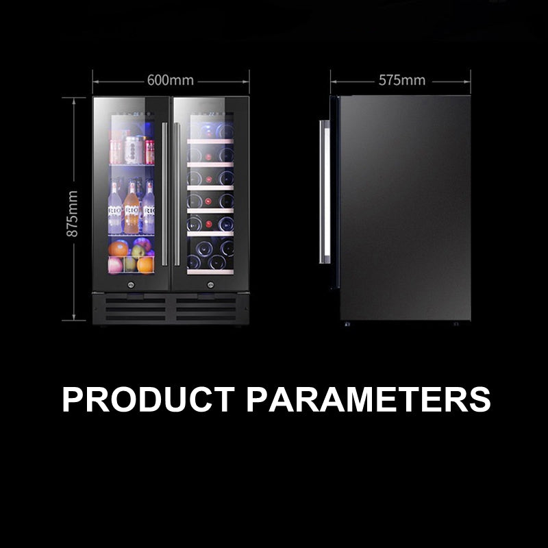 Double-door Small Constant-Temperature Ice Bar Wine Cabinet,Home living room freezer,Wine Cabinet - COOLBABY