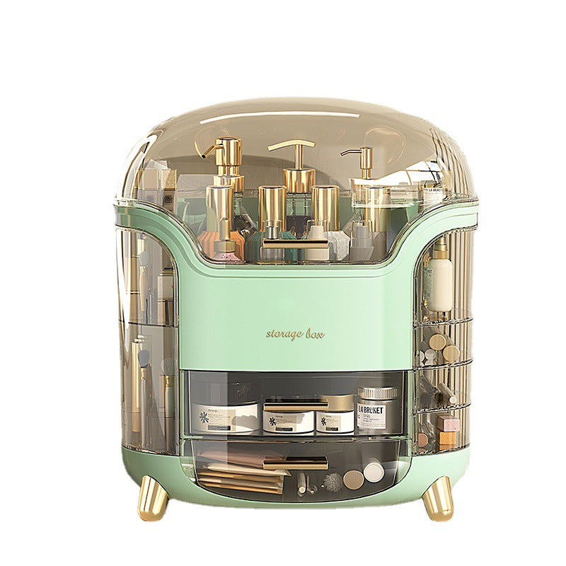 Makeup Organizer, Cosmetic Display Case Make up Organizer Skin Care Organizer,SkinCare Organizers for Bathroom Countertop,Bedroom Vanity Organizer Desk and Travel (Green)