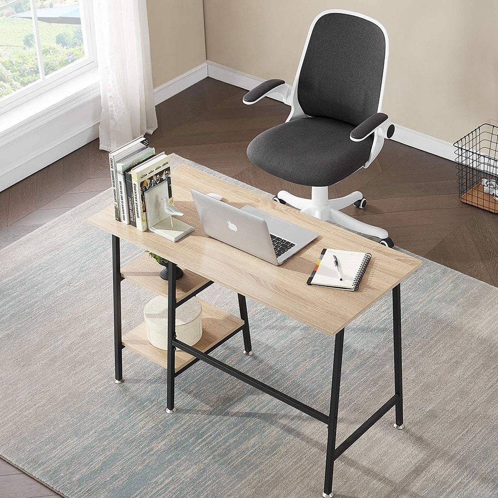 COOLBABY Simple Style Wood Table & Metal Frame Home Office Computer Desk Writing Study Workstation - COOL BABY