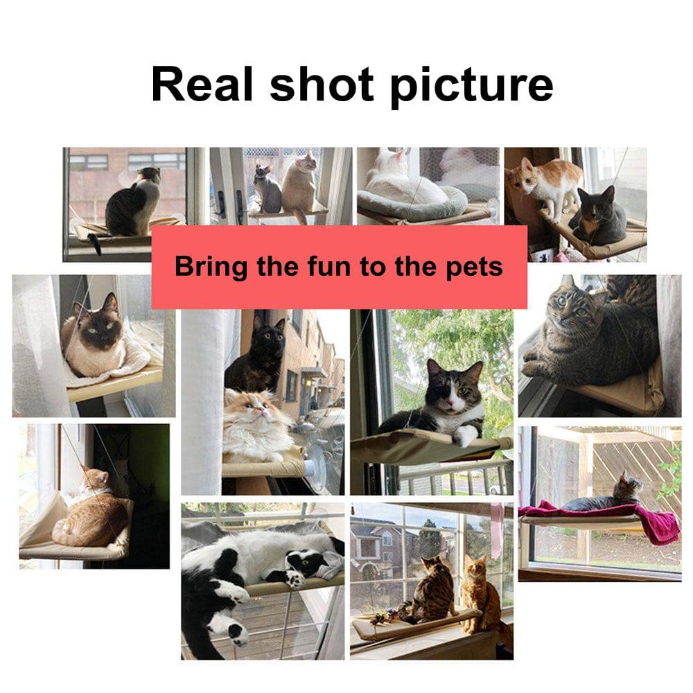 COOLBABY LZM-MDC Cat Hammock Summer Breathable Mesh Pet Hammock Bed, Under Chair Hammock Cradle Crib - COOL BABY