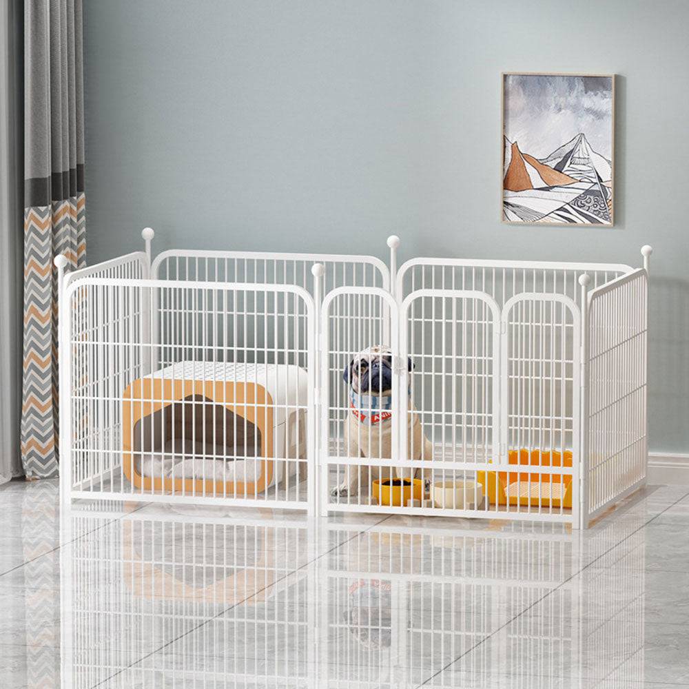 COOLBABY Dog Playpen Foldable 6 Panels Dog Pen 24" Height Pet Enclosure Dog Fence Outdoor - COOL BABY