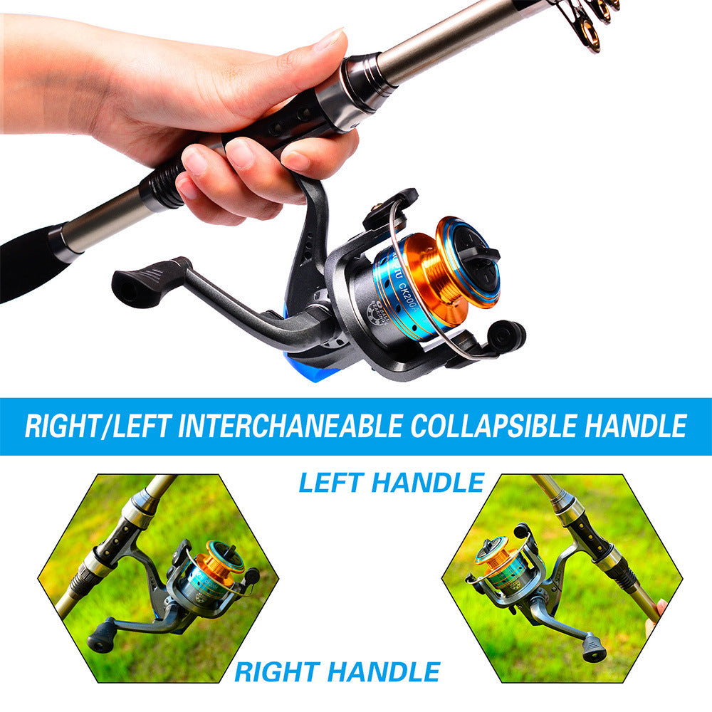 COOLBABY 1.8M Sea Rod Set,Long-Range Casting Fishing Reel and Fishing Rod Bag Combination,Sea Fishing Rod ZRW-YGTZ01 - COOLBABY