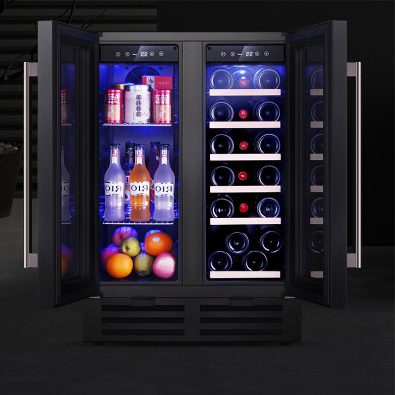 Double-door Small Constant-Temperature Ice Bar Wine Cabinet,Home living room freezer,Wine Cabinet - COOLBABY