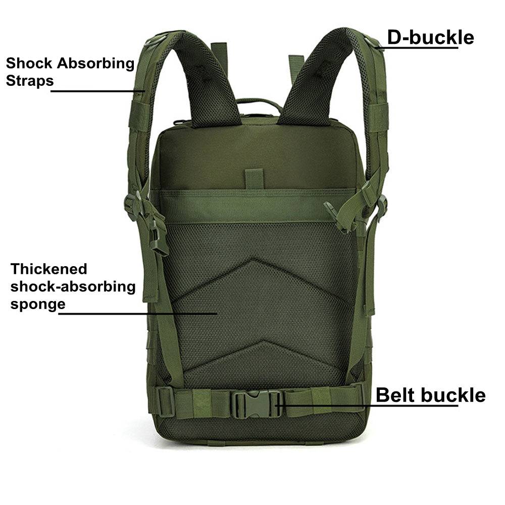 COOLBABY Military Tactical Backpack Large 45L Molle Bag Backpacks Rucksacks - COOL BABY