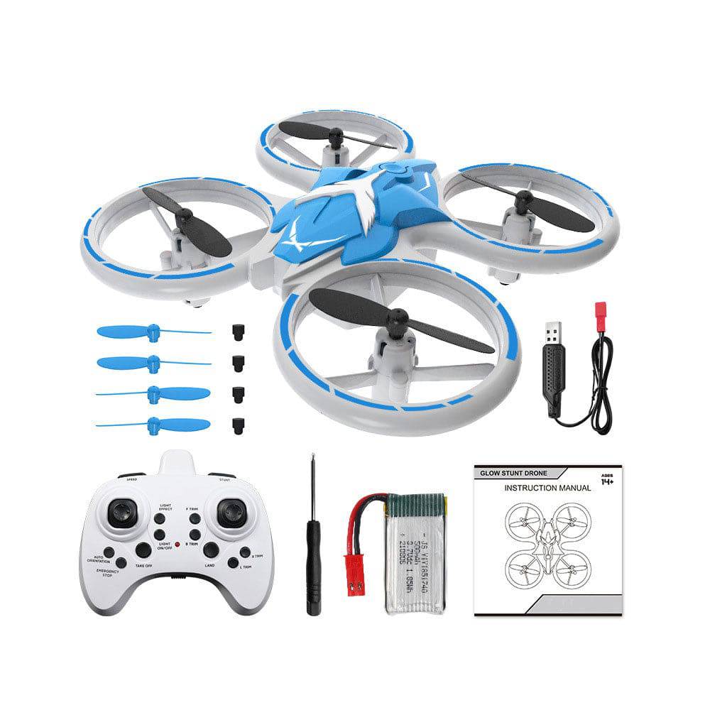 COOLBABY Kids Remote Control Airplane,2.4GHz 4CH RC Quadcopter Altitude Hold,LED Tumbling Stunts - COOL BABY