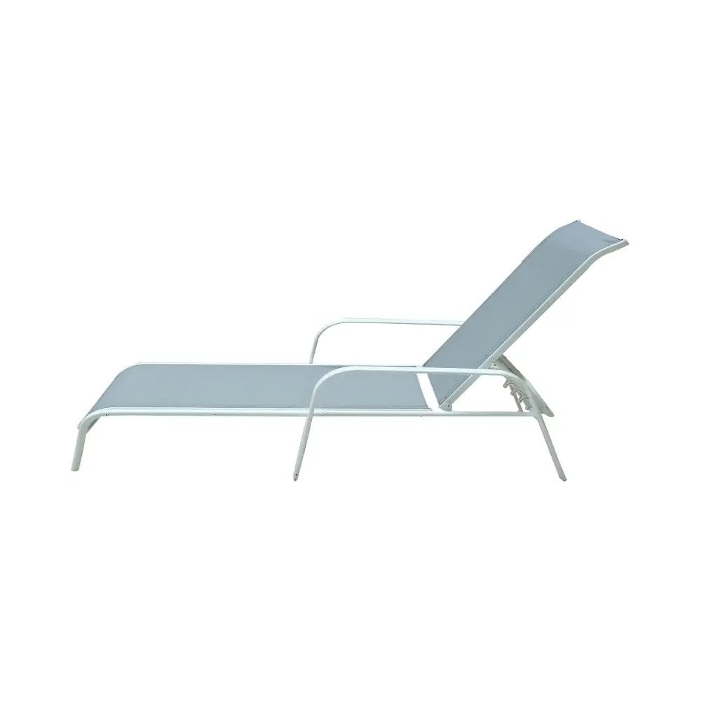 Lounge Chair Furniture, Patio Chair, Outdoor Garden Sun Chair - GREY - COOLBABY