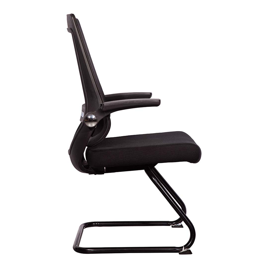 COOLBABY Ergonomic Office Visitor Chair 2134-C with Breathable Mesh Back and Retractable Armrests - COOLBABY