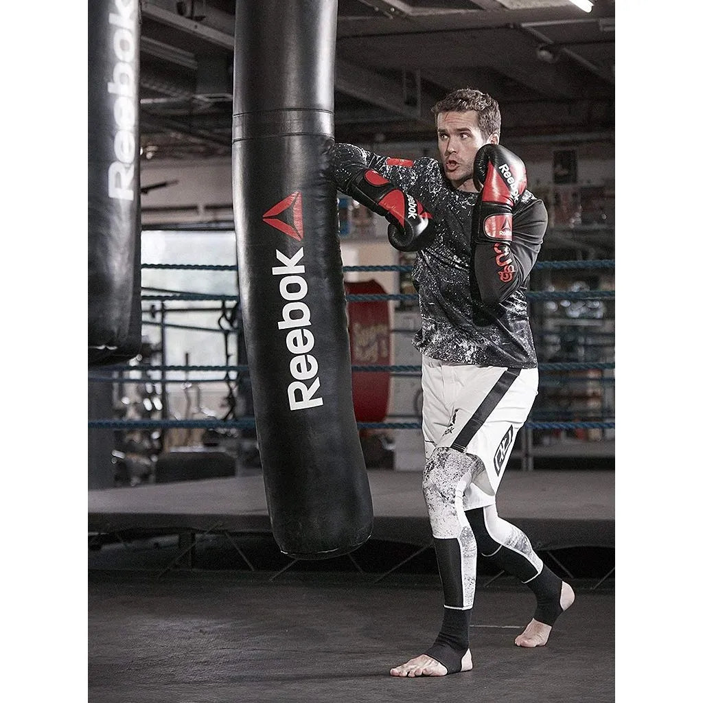 COOLBABY Reebok Combat Thai Bag - 6 ft Leather Punching Bag with Steel Chains for Intense Training - COOLBABY