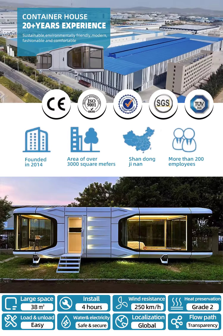 Pre Order Luxury Future Capsule, Container House For Multi-Purpose Use, Modern Prefabricated Living Unit Offering Durable Construction - COOLBABY