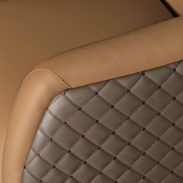 COOLBABY Premium Brown PU Leather Sofa Set with Cushioned Seats – 3-Seater & 2 Single-Seaters - COOLBABY