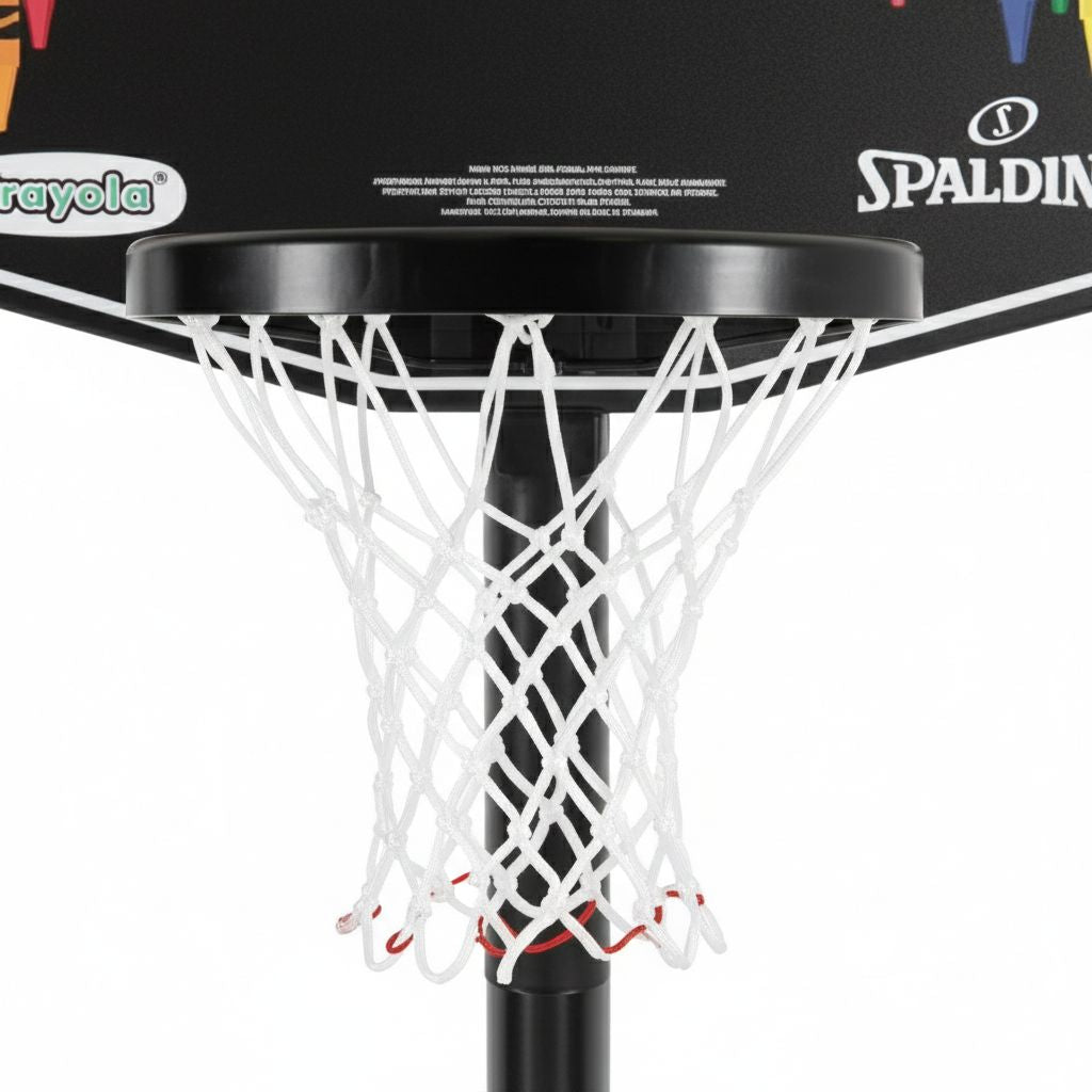 Kids Crayola 1-on-1 Basketball System 24 Inch | Adjustable Basketball Hoop for Kids