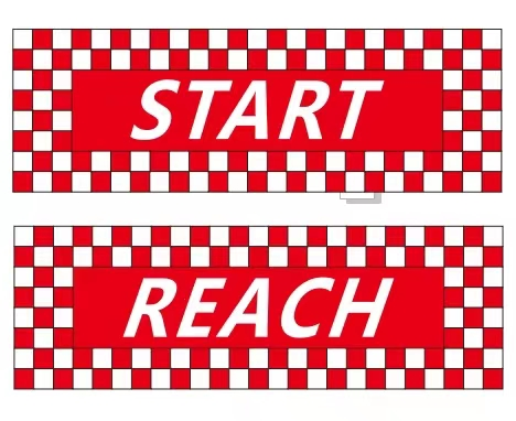 Unleash the Speed on Your Playfield with the Start and Reach the Arrow Sticker - COOLBABY