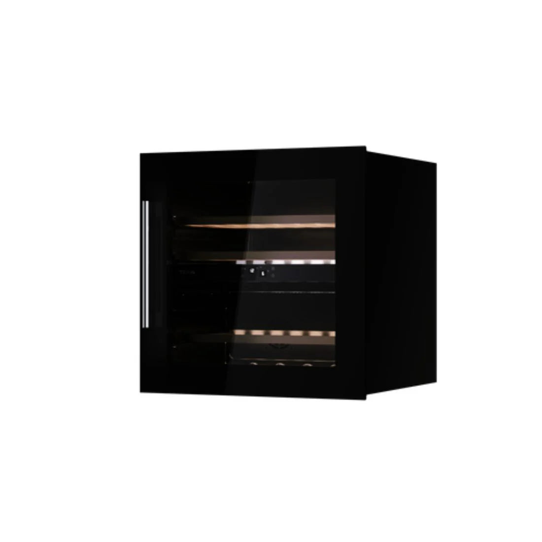 Built-In Wine Cooler RVI 20041 GBK | 41 Bottle Capacity | Black Glass Wine Fridge