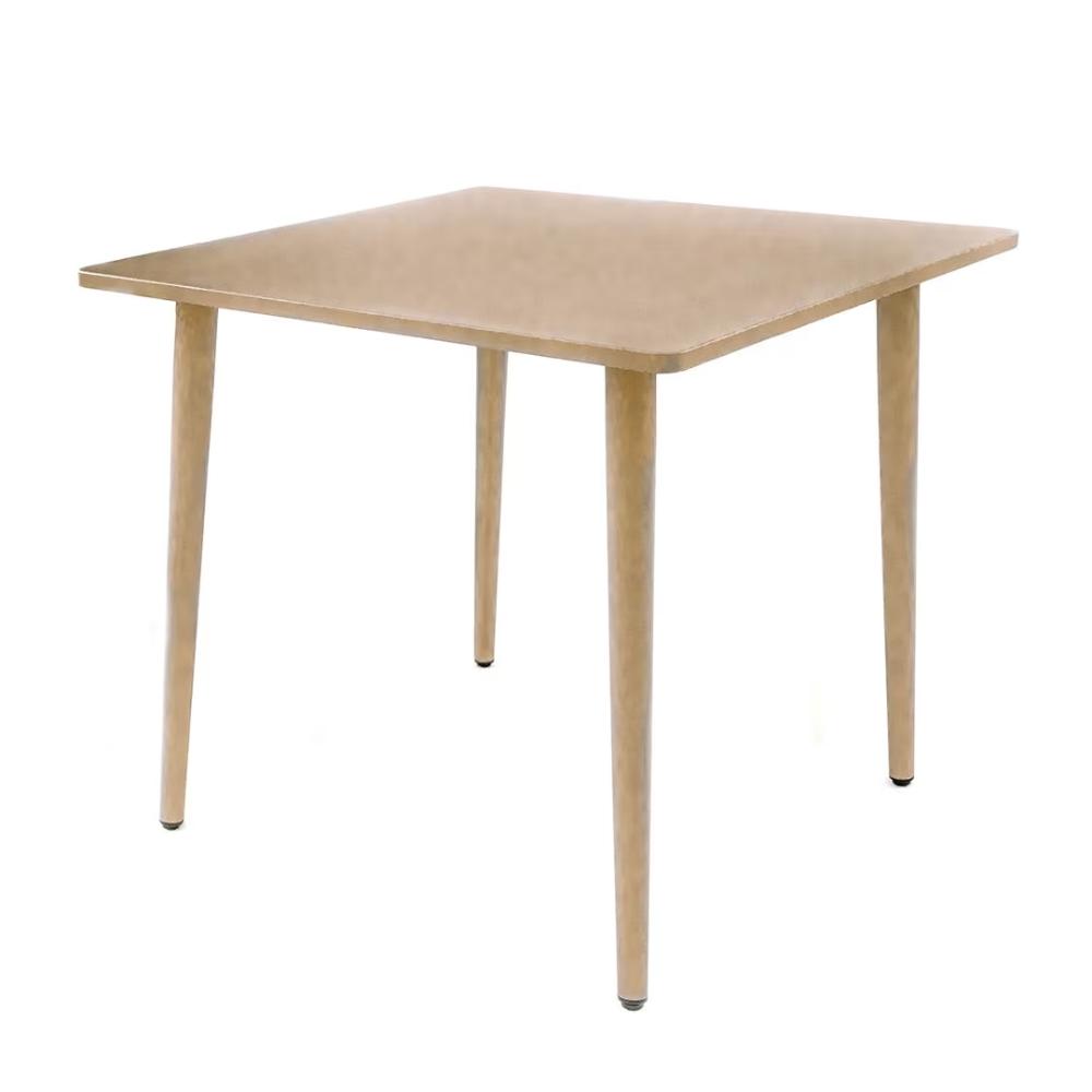 Aluminum Dining Table – Light Brown - COOLBABY
