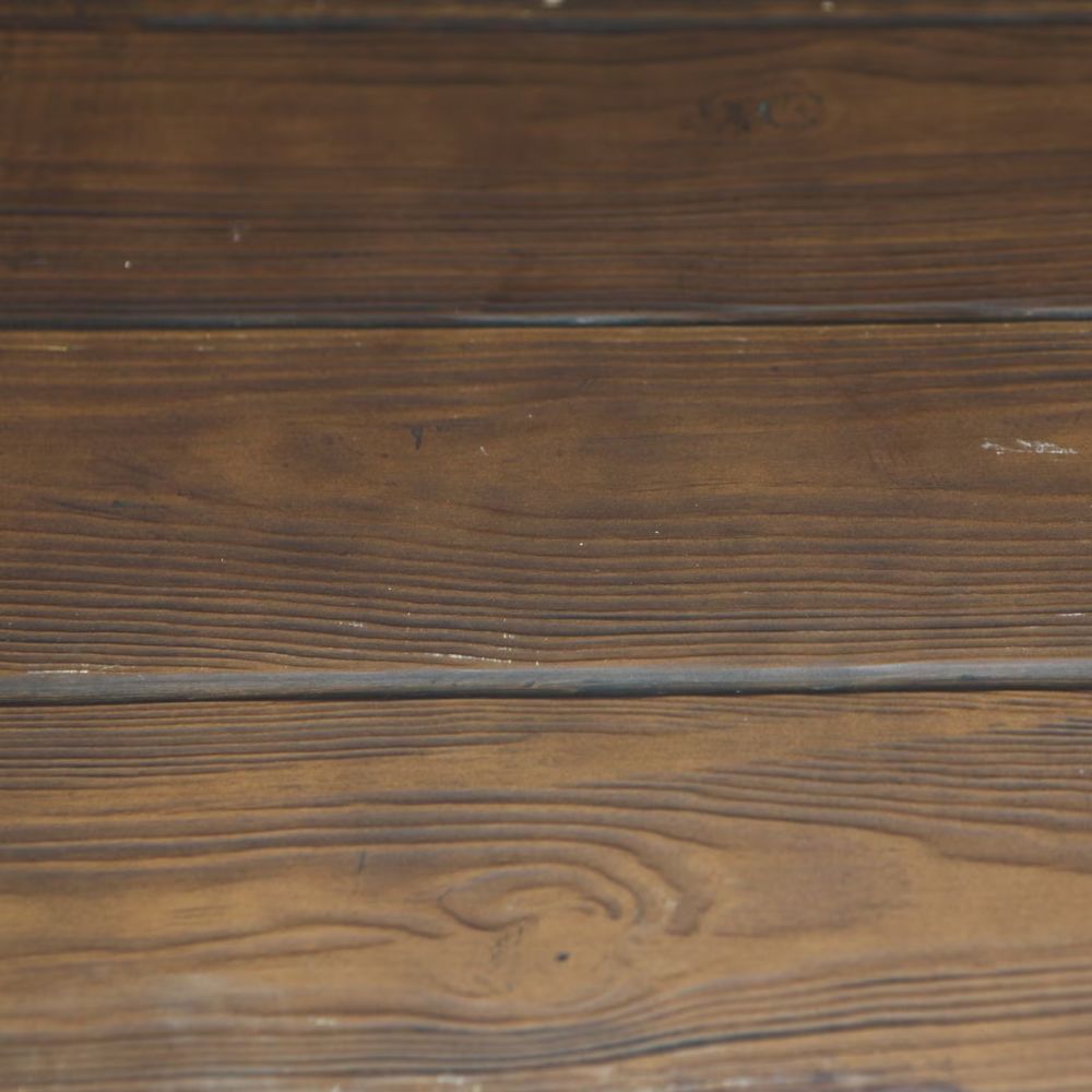 Outdoor Iron and PVC Table Brown - COOLBABY