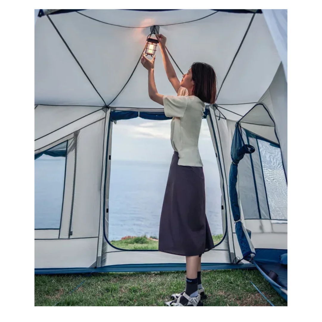 Air 12.0 Lightweight Inflatable Tent 3-4 Person Camping Tent, Travel Portable Waterproof Tent With Pump - COOLBABY