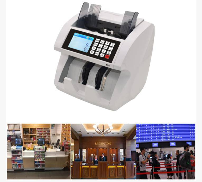 COOLBABY JN-1685 Mix and Value Counter Money Bill Banknote Cash Currency Note Counter Counting Machine Banknote Verifiers Money Counter - COOL BABY