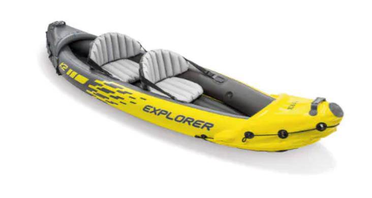 COOLBABY BTW-20 2-person Inflatable Kayak Set with Aluminum Oars and Air Pump - COOL BABY