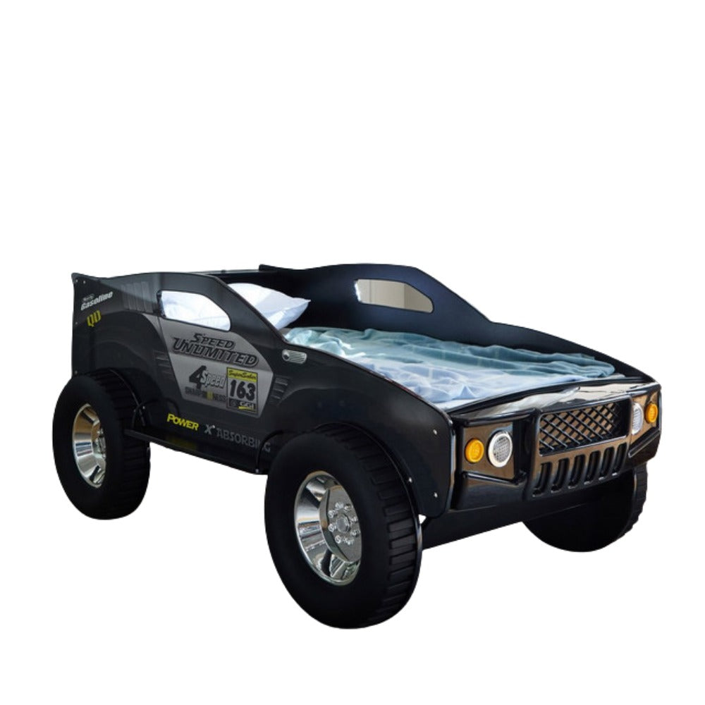 Ranger Speed Kids’ Jeep Bed – Single Size 90×190 cm, Sturdy Engineered Wood Frame, Scratch‑Resistant Melamine Finish, Modern Unisex Car‑Themed Bed - COOLBABY
