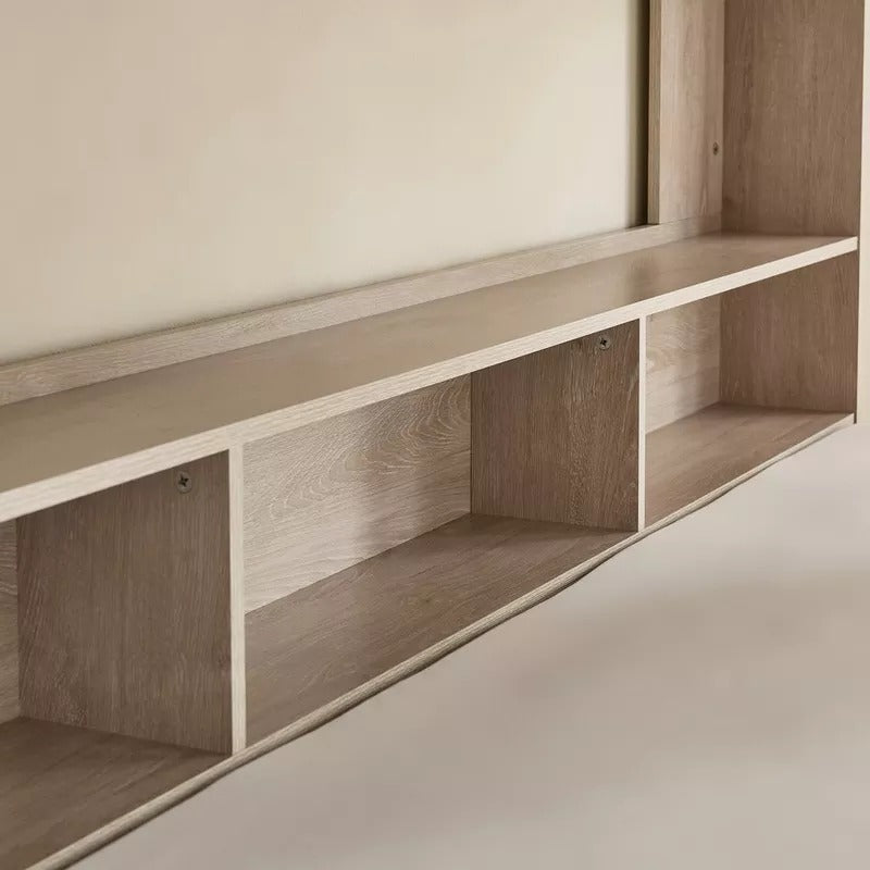 Ivory Halmstad Single Bunk Bed with Trundle – 90×200 cm, Engineered Wood Frame, Pull‑Out Extra Bed & Storage Shelves, Modern Space‑Saving Kids’ Bunk Bed - COOLBABY
