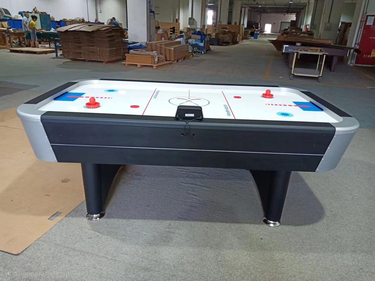 7FT Commercial Air Hockey Table with Electronic Scorer | Dual Fan System | 213.6cm