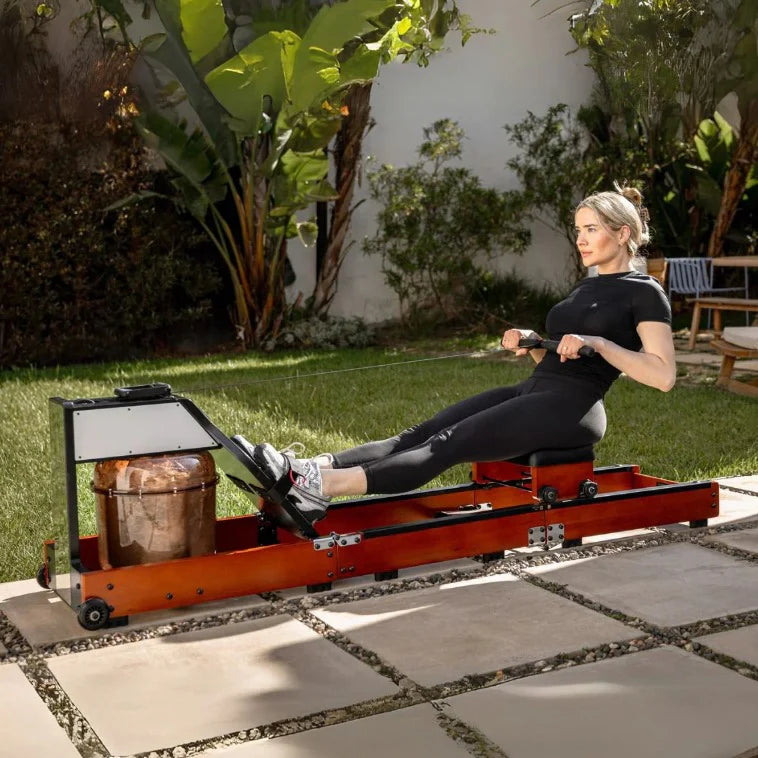 WM10 Trifold Water Rowing Machine | Foldable Water & Magnetic Rower with 32 Resistance Levels