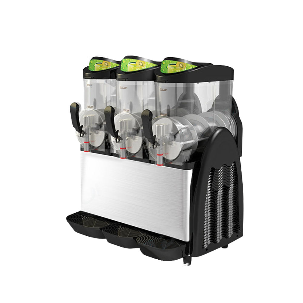 1200W Commercial Automatic Slush Machine, 3 * 12L Double-Cylinder Snow Melting Machine, for Home Kitchen Office Restaurant Bar Coffee Shop - COOLBABY