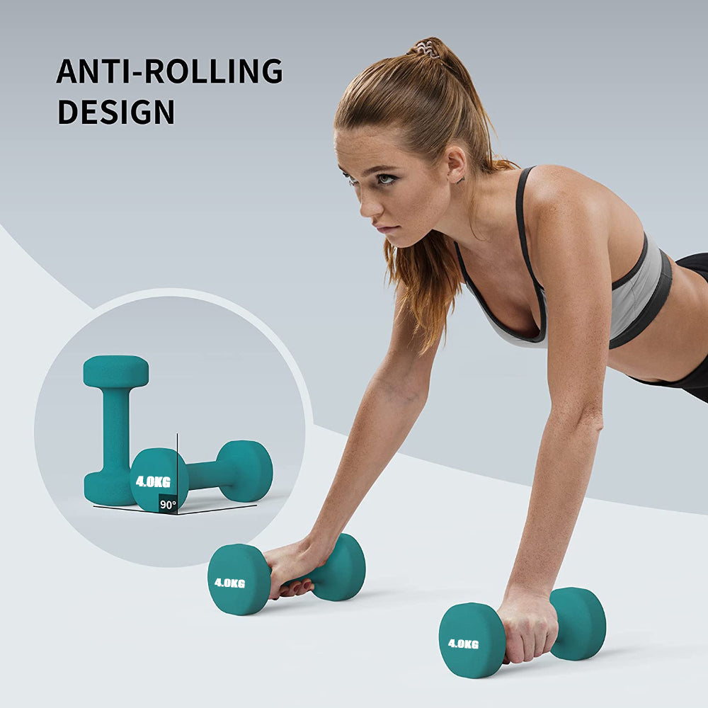 COOLBABY YL01-05 Dumbbells Weights Exercise- Multi colors - COOL BABY