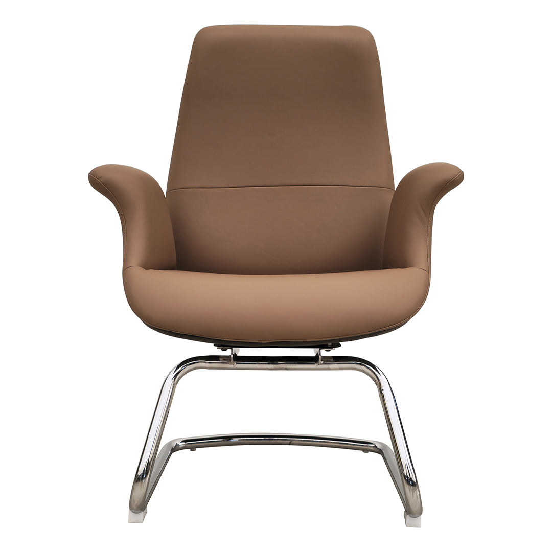 COOLBABY Ergonomic Office Visitor Chair YS-2406-C - Premium PU Leather, Adjustable Height - COOLBABY