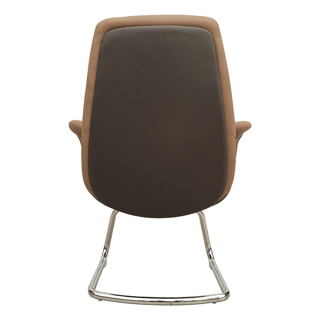 COOLBABY Ergonomic Office Visitor Chair YS-2406-C - Premium PU Leather, Adjustable Height - COOLBABY