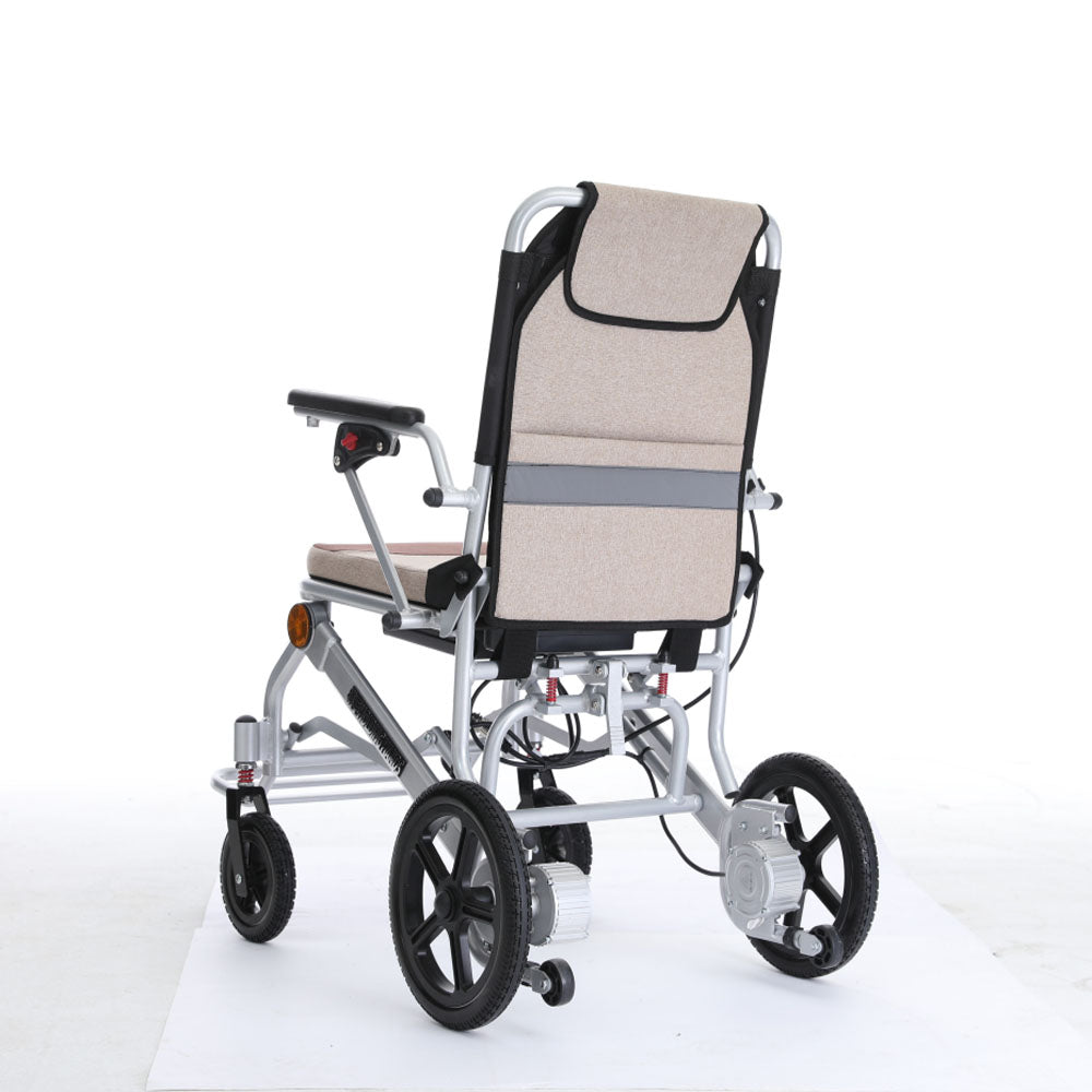 Super Lightweight (Only 16kgs) Portable Transit Travel Wheelchair, Folding Transport Wheelchairs for Adults and Seniors Support 100kgs, Lightweight Magnesium Alloy Wheelchair for Elderly - COOLBABY