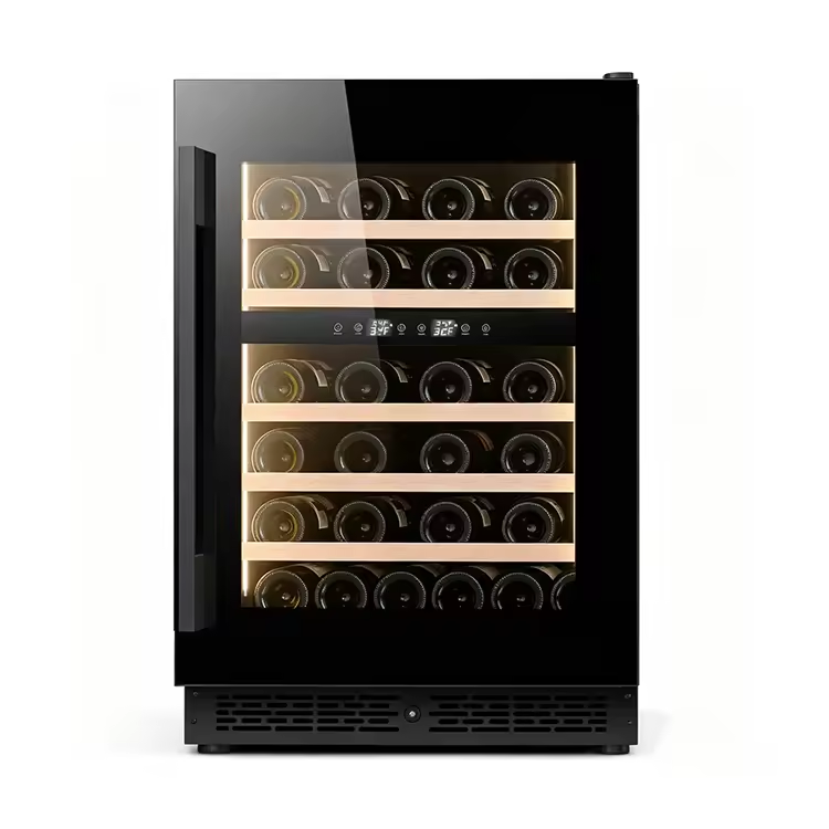 24 inch Wine Cooler, 41 Bottle Dual Zone Built-in or Freestanding
