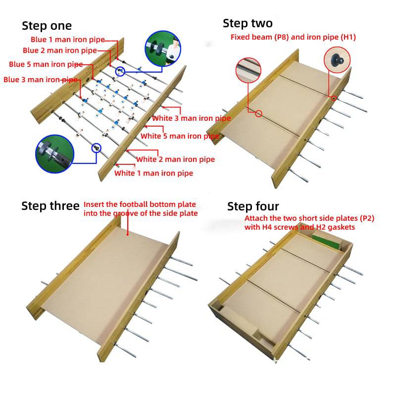 COOLBABY FTSER 48 Football Table Game Arcade Table Soccer Game Table Indoor And Outdoor Home Game Room Arcade Balls Cup Holders - COOL BABY