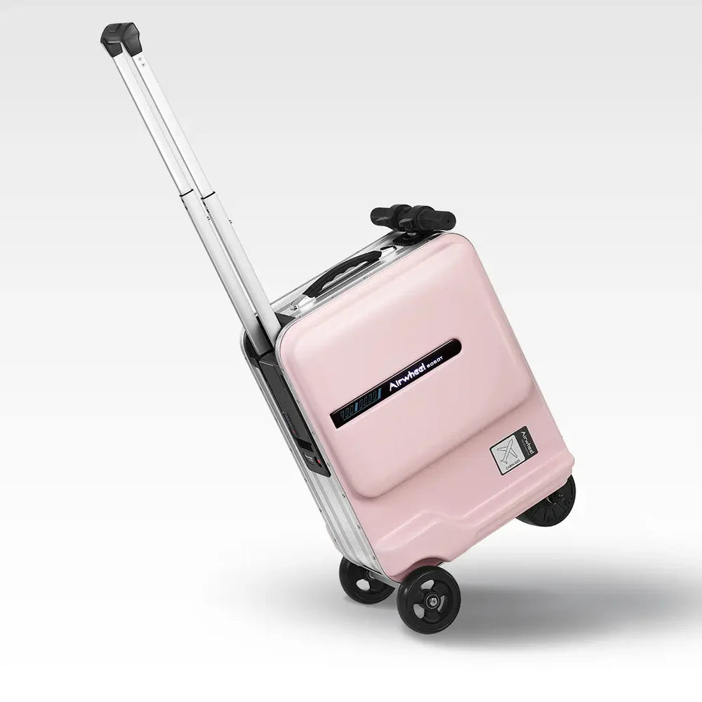 Mini Electric Scooter Suitcase - Black | 26L Compact Travel Luggage - COOLBABY