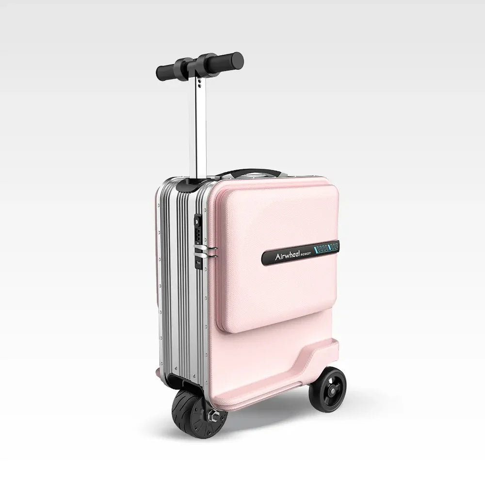 Mini Electric Scooter Suitcase - Black | 26L Compact Travel Luggage - COOLBABY