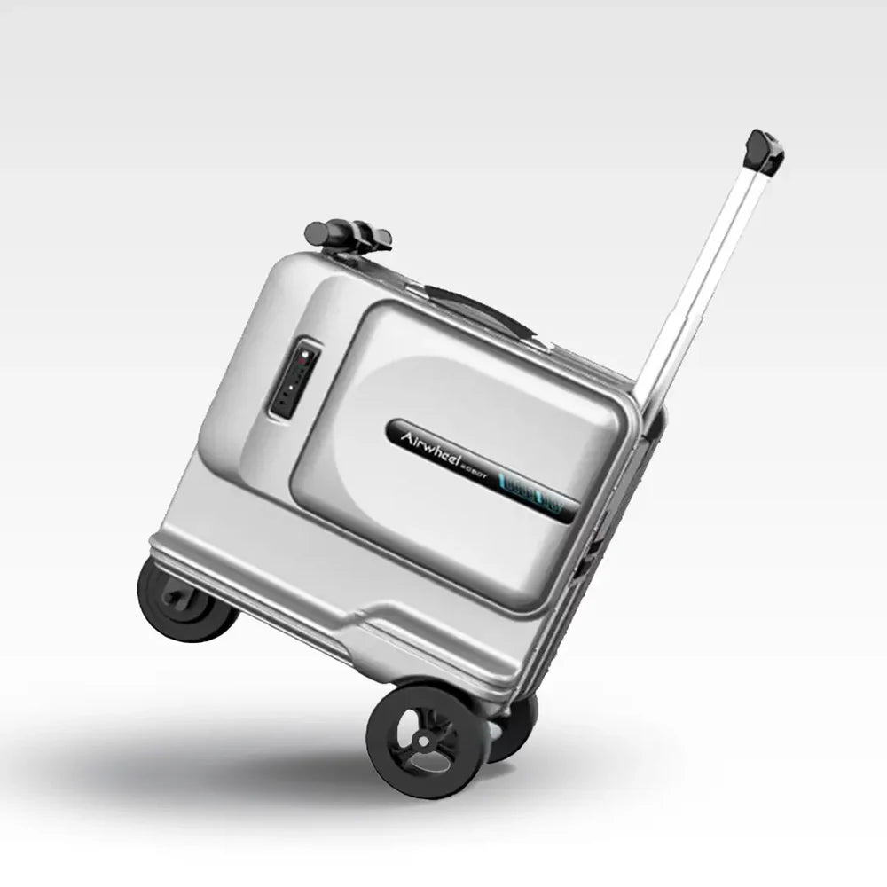 Electric Scooter Suitcase - Black | 48L Spacious Motorized Electric Luggage Scooter - COOLBABY