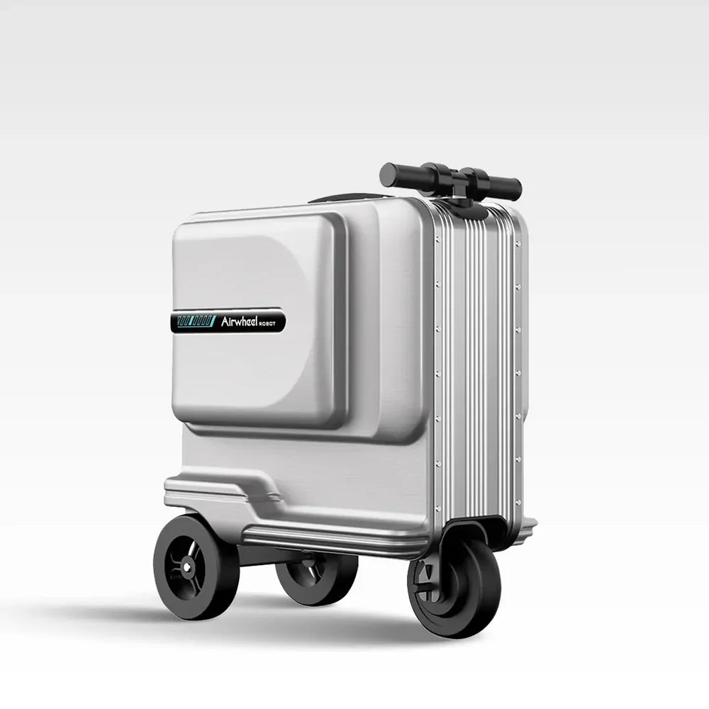 Electric Scooter Suitcase - Black | 48L Spacious Motorized Electric Luggage Scooter - COOLBABY