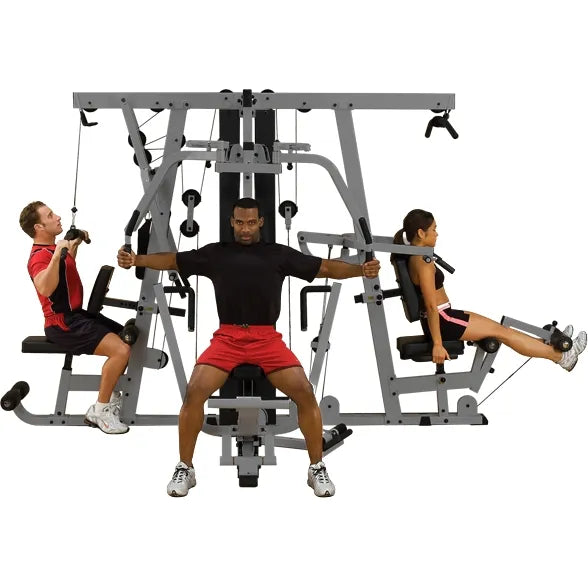 COOLBABY Body-Solid EXM4000S Multi-Stack Gym with LP40S Leg Press - Ultimate Home Gym System - COOLBABY